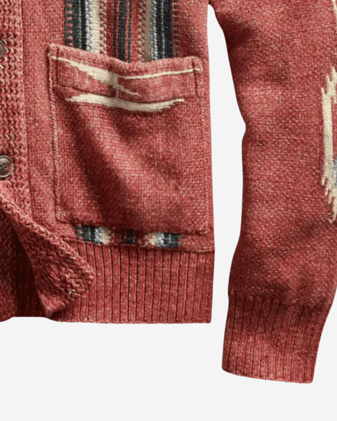 Jaret | Men's Frontier Weave Wool Cardigan