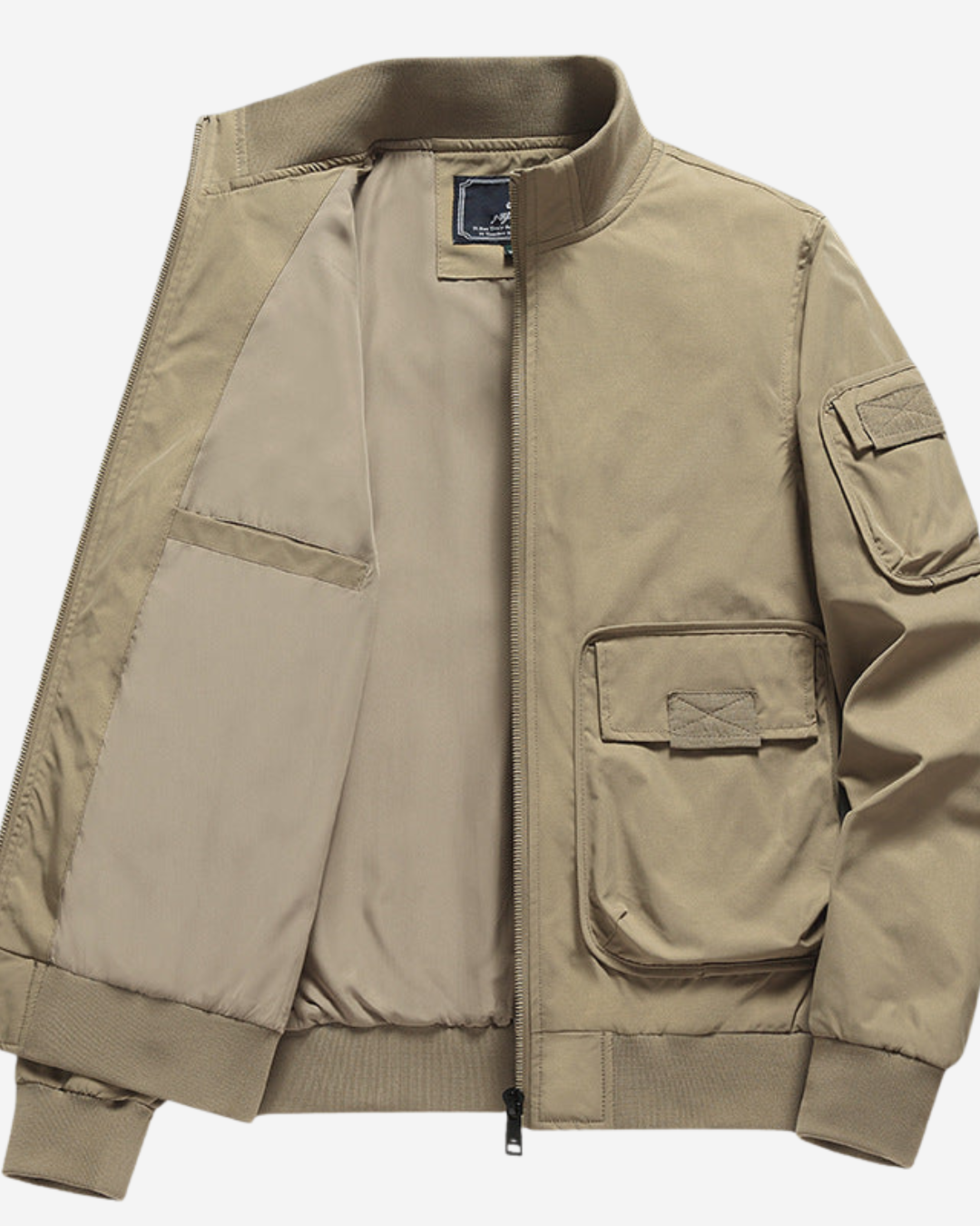 Andres | Men's Bomber Jacket Relaxed Fit with Patch Pockets