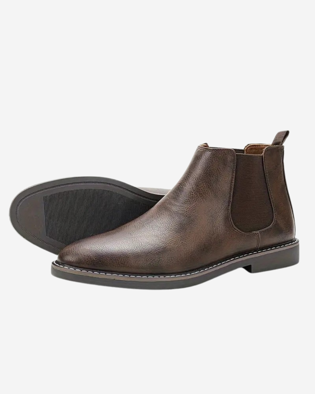 Oliver | Men's Leather Chelsea Winter Boots Slip-On Classic Fit