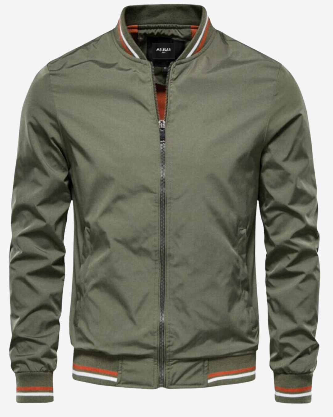 Brandon | Men's Relaxed-Fit Bomber Jacket with Ribbed Cuffs