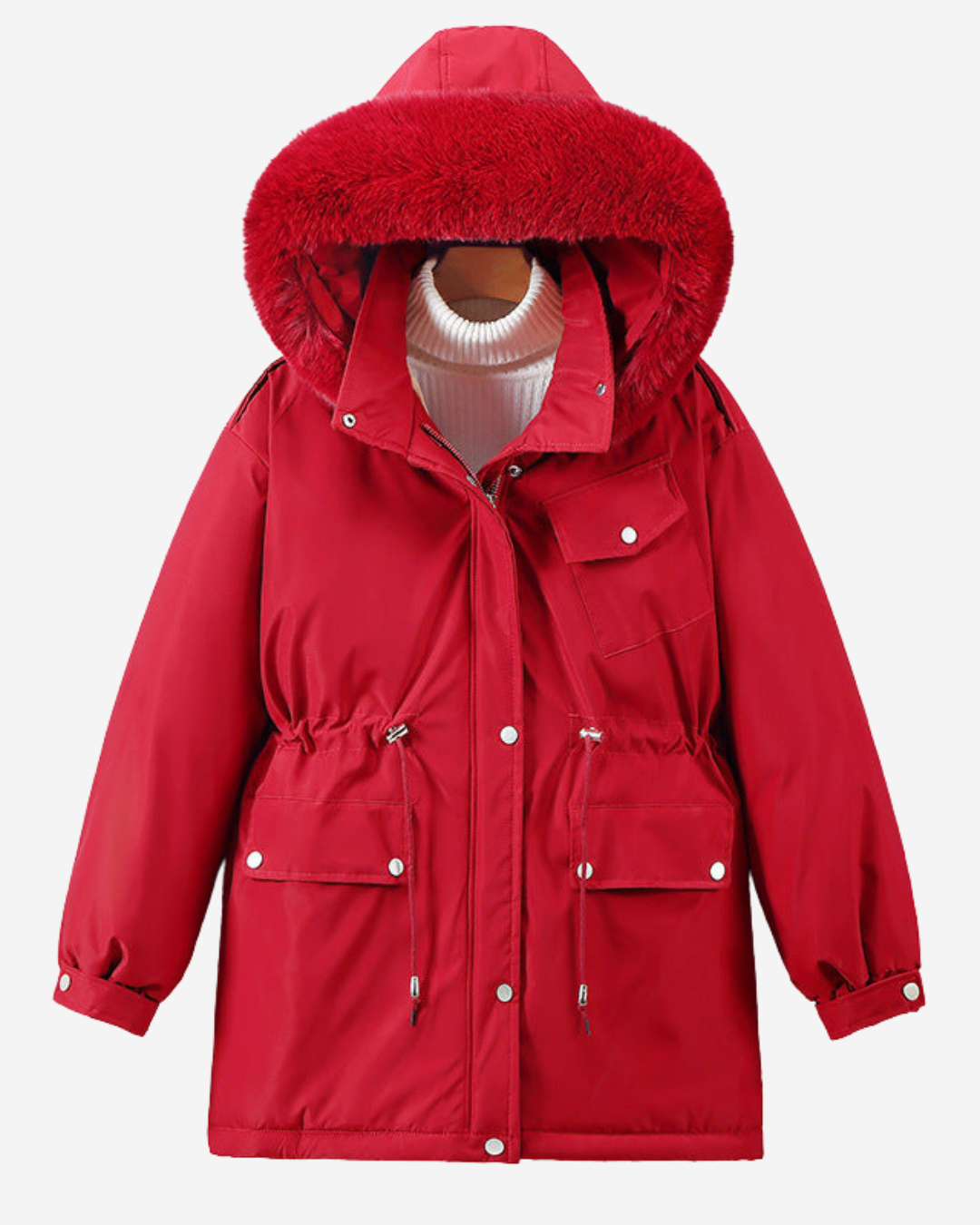 Victoria | Women's Parka Jacket Relaxed Fit with Detachable Faux Fur Hood