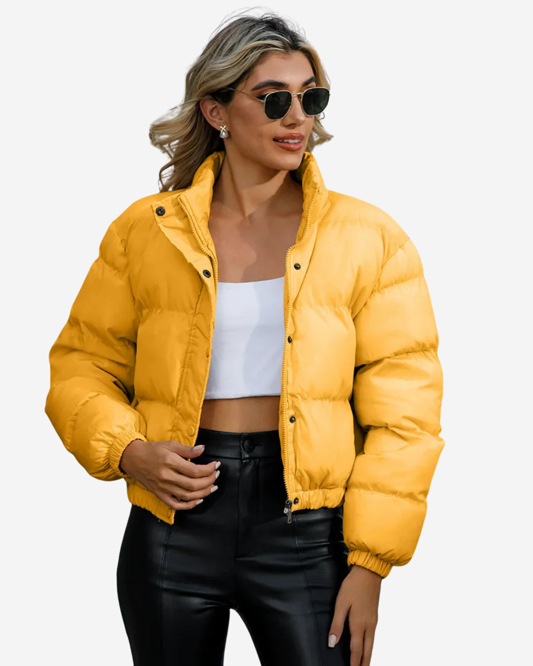 Prescilla | Women's Cropped Puffer Winter Jacket