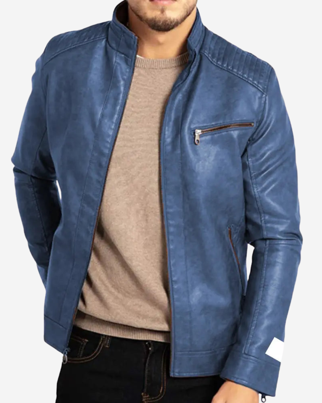 Lambert | Men's Leather Jacket Slim Fit Faux Leather