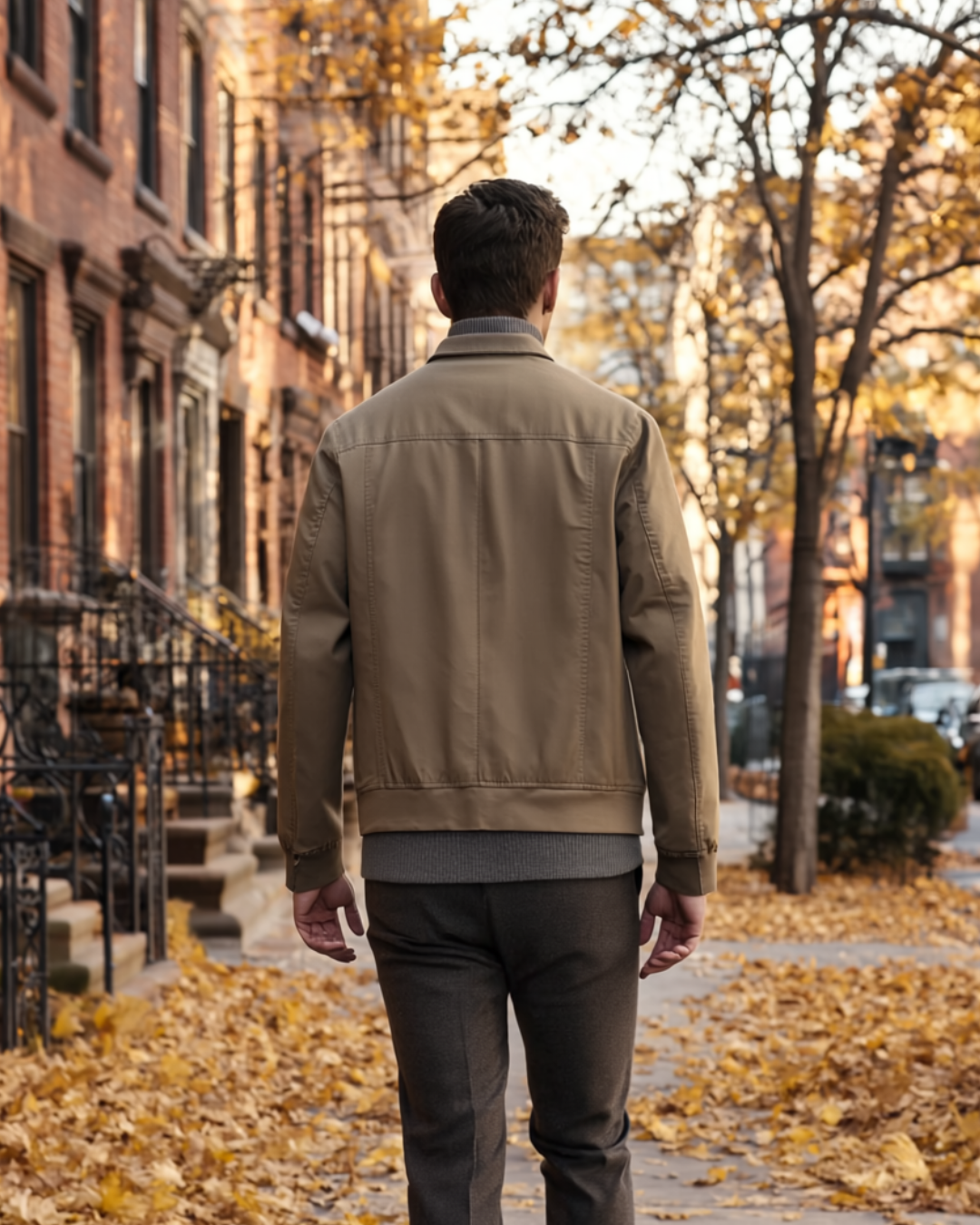 Galvan | Men's Bomber Jacket Relaxed Fit with Utility Pocket