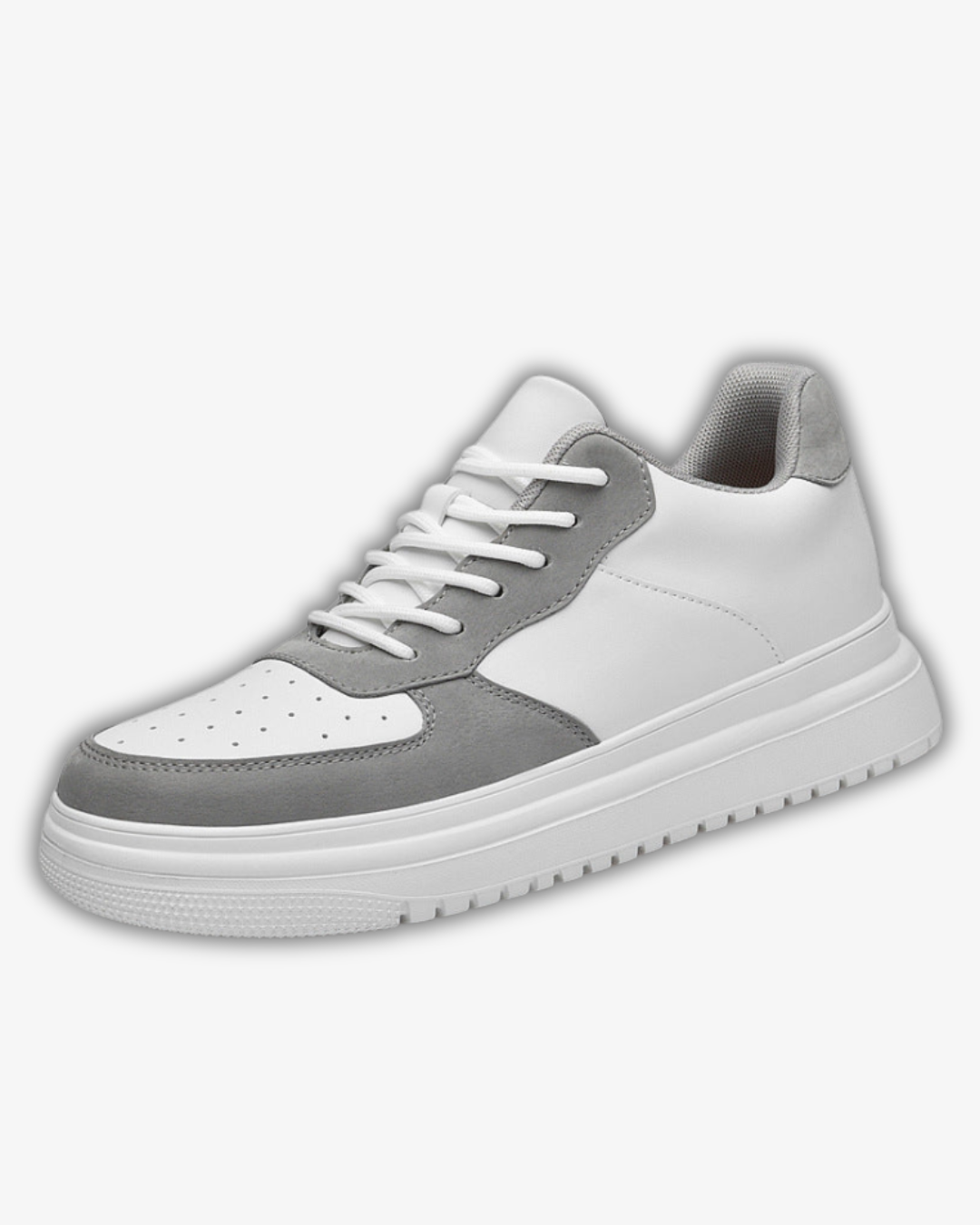 Prince Charming Grey Street Sneakers | +6-8cm Height Boost & Ultimate Comfort