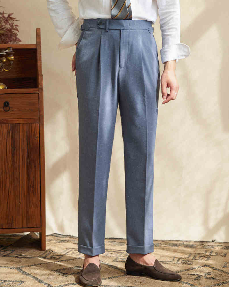 Sicilian High-Waisted Linen Trousers – Timeless Elegance with Unmatched Comfort