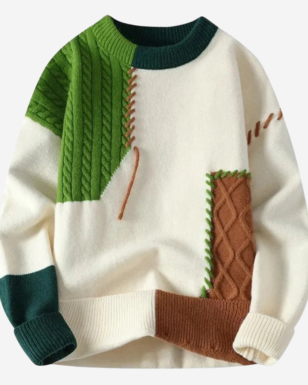 Jezrel | Men's Patchwork Vanguard Sweater