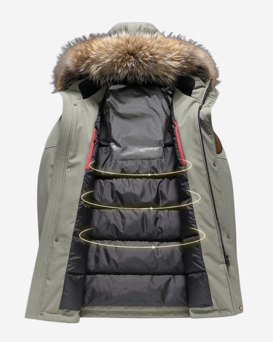 Andrew | Men's Parka Jacket Relaxed Fit Faux Fur Hood