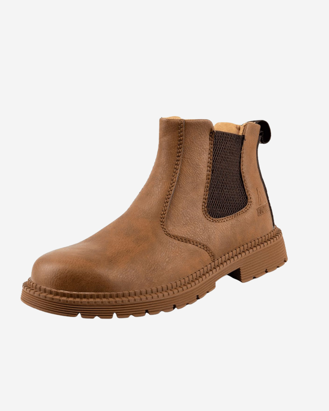 Kairo | Men's Leather Chelsea Winter Boots Slip-On Safety Design