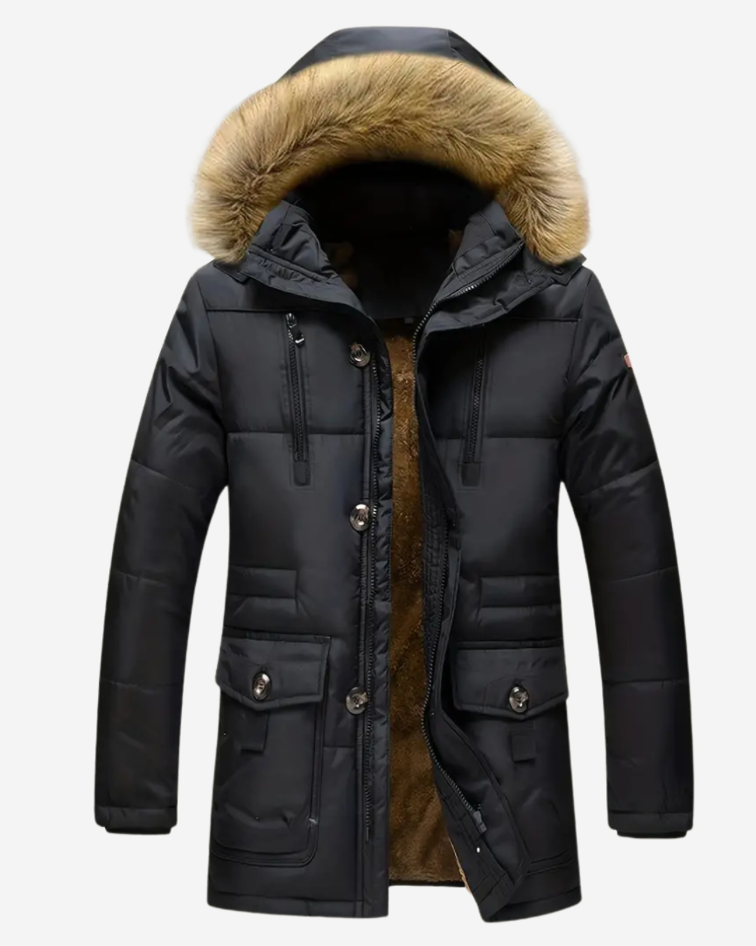 Jerickson| Men's Parka Jacket Faux Fur Lined