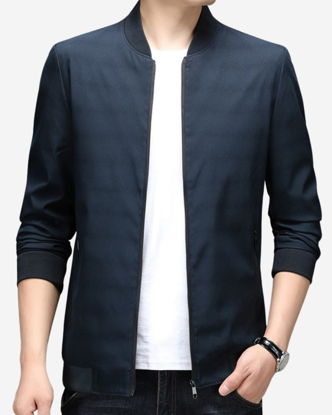 Simon | Men's Bomber Jacket Regular Fit with Sleek Finish