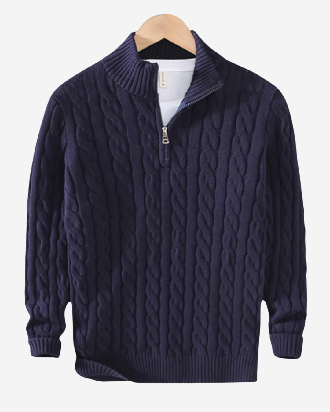 Sandro | Men's Half-Zip Cotton Sweater