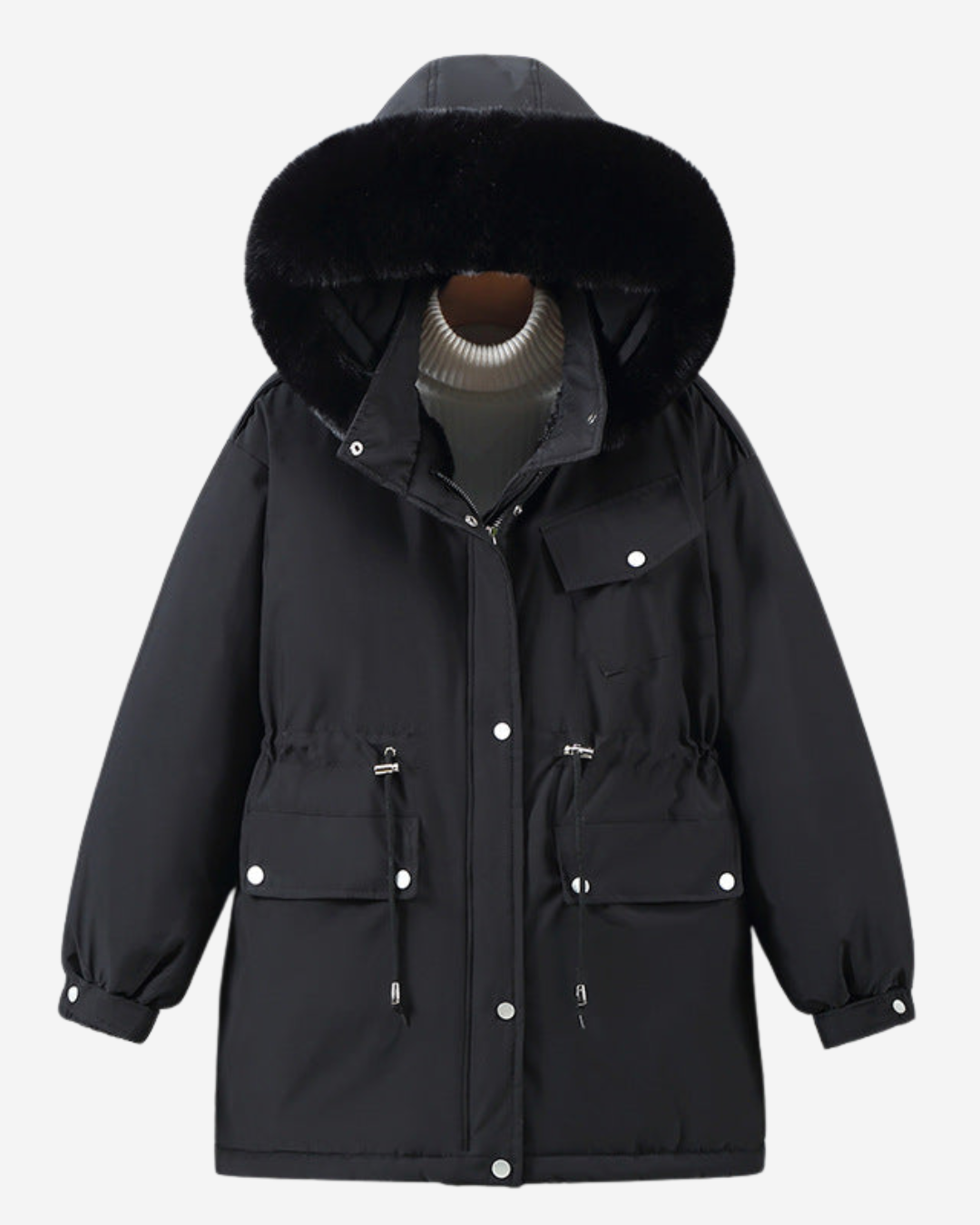 Victoria | Women's Parka Jacket Relaxed Fit with Detachable Faux Fur Hood