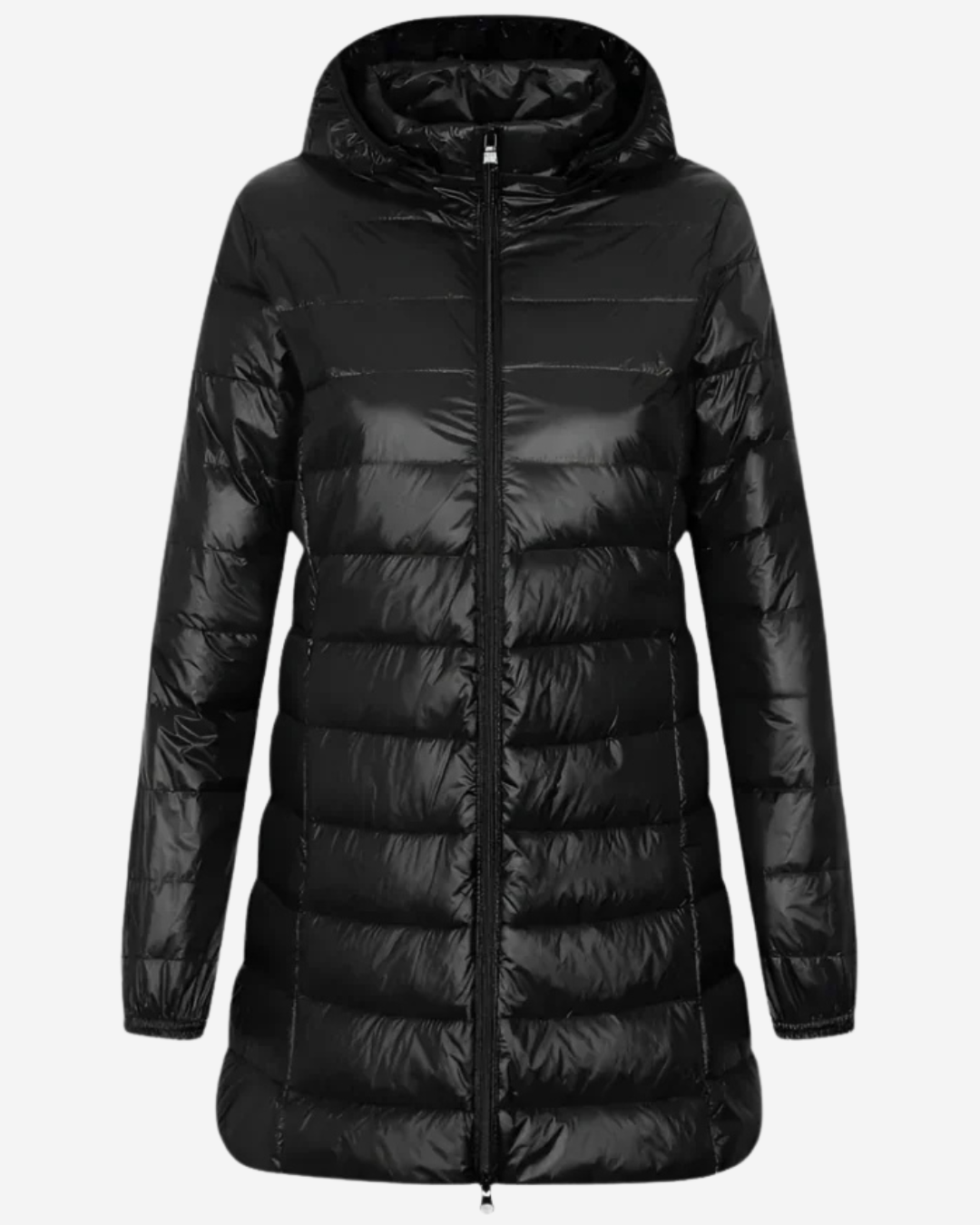 Britanny | Women's Down Jacket Fitted Mid-Thigh Hooded Quilted