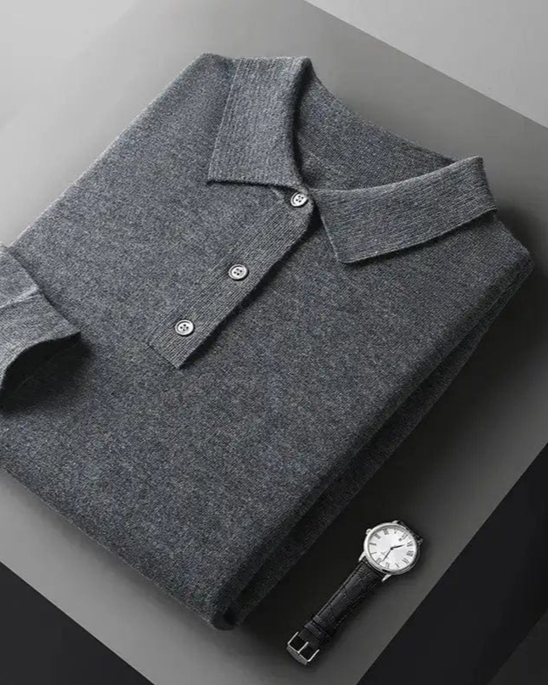 Wally | Men's Longsleeve Cashmere Polo