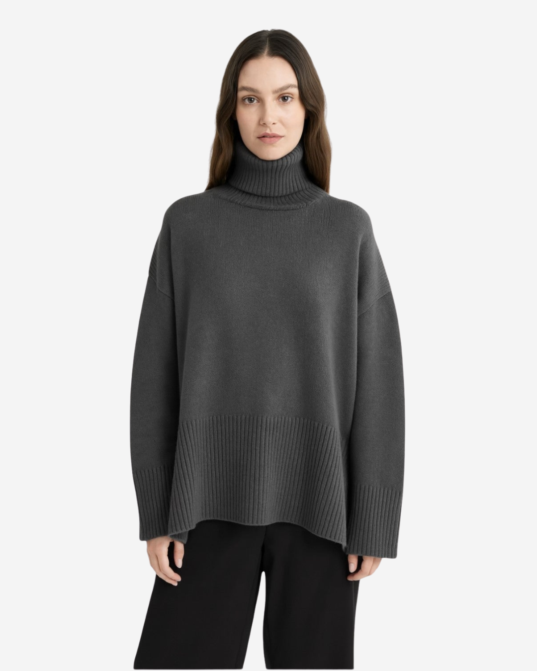 Maureen | Women's Oversized Knitted Turtleneck Sweater