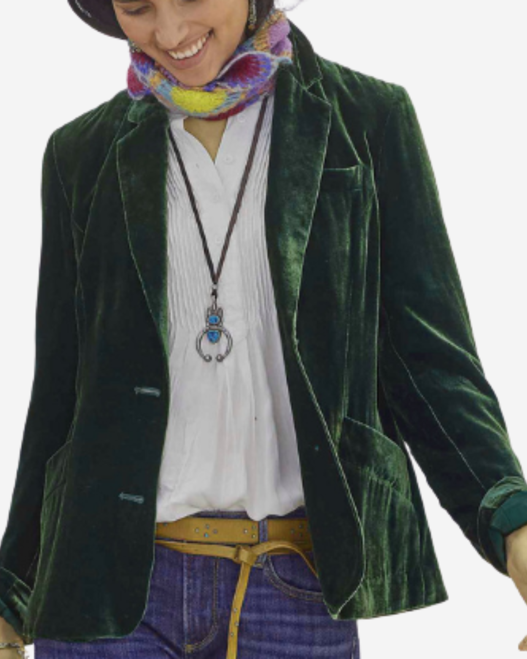 Isabella | Women's Slim Fit Velvet Winter Jacket