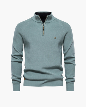 Crestwood Quarter-Zip Ribbed Sweater – Effortless Style & Ultimate Comfort