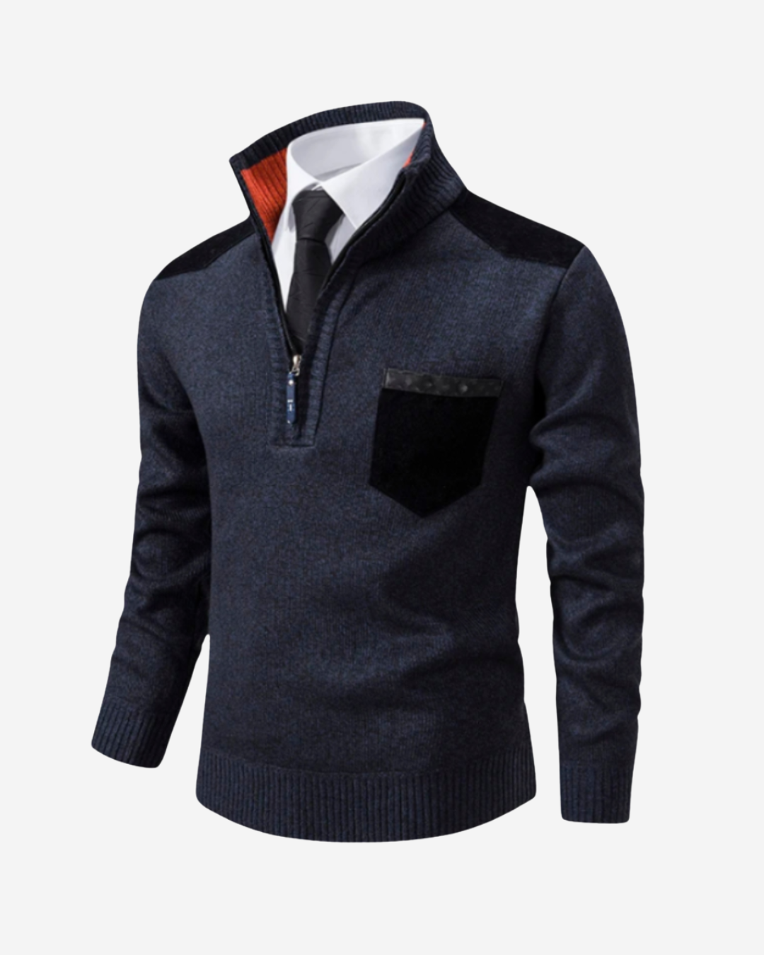 Carlo | Men's Wool Half-Zip Sweater