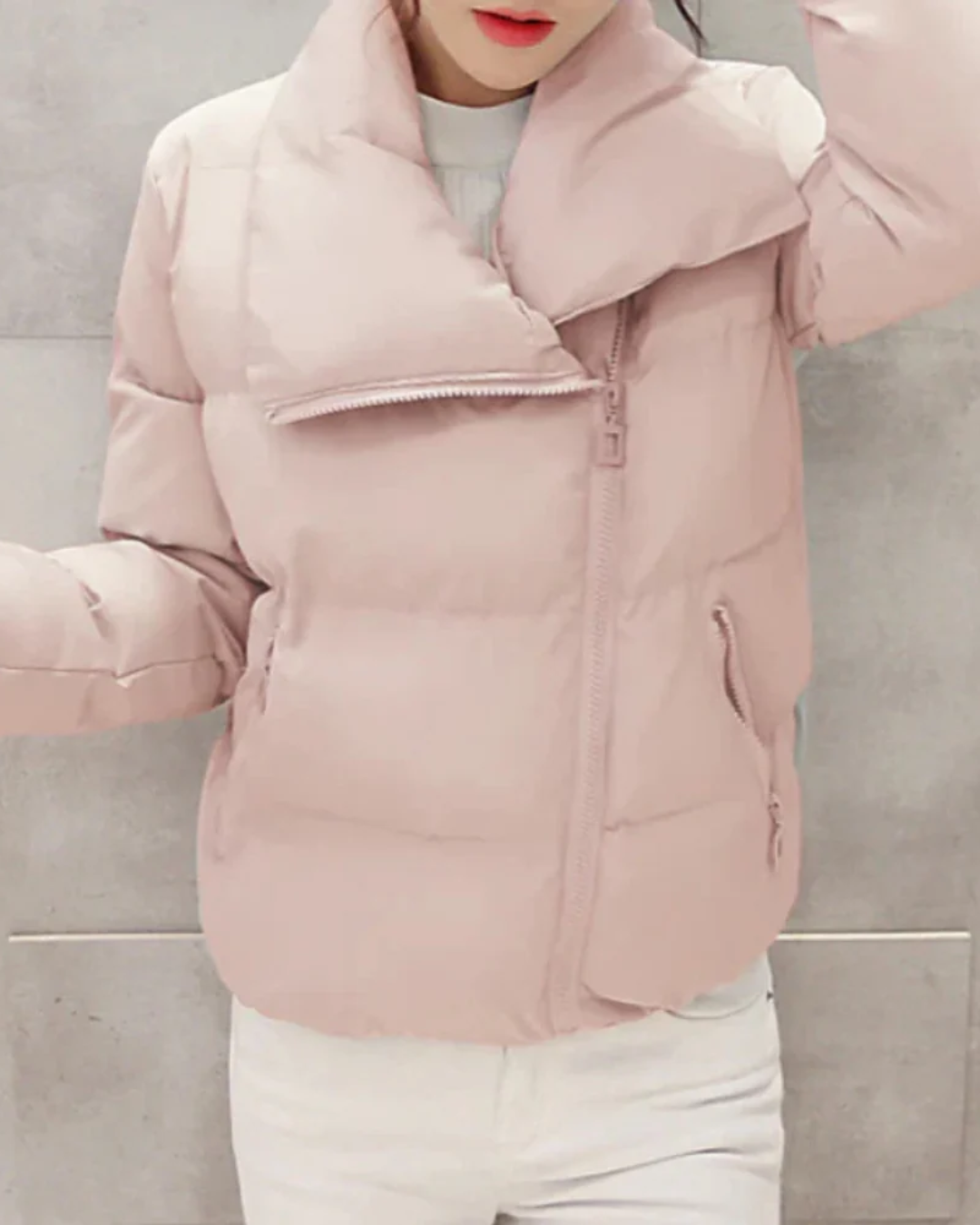 Carmina | Women's Quilted Coat Regular Fit Padded Funnel Neck