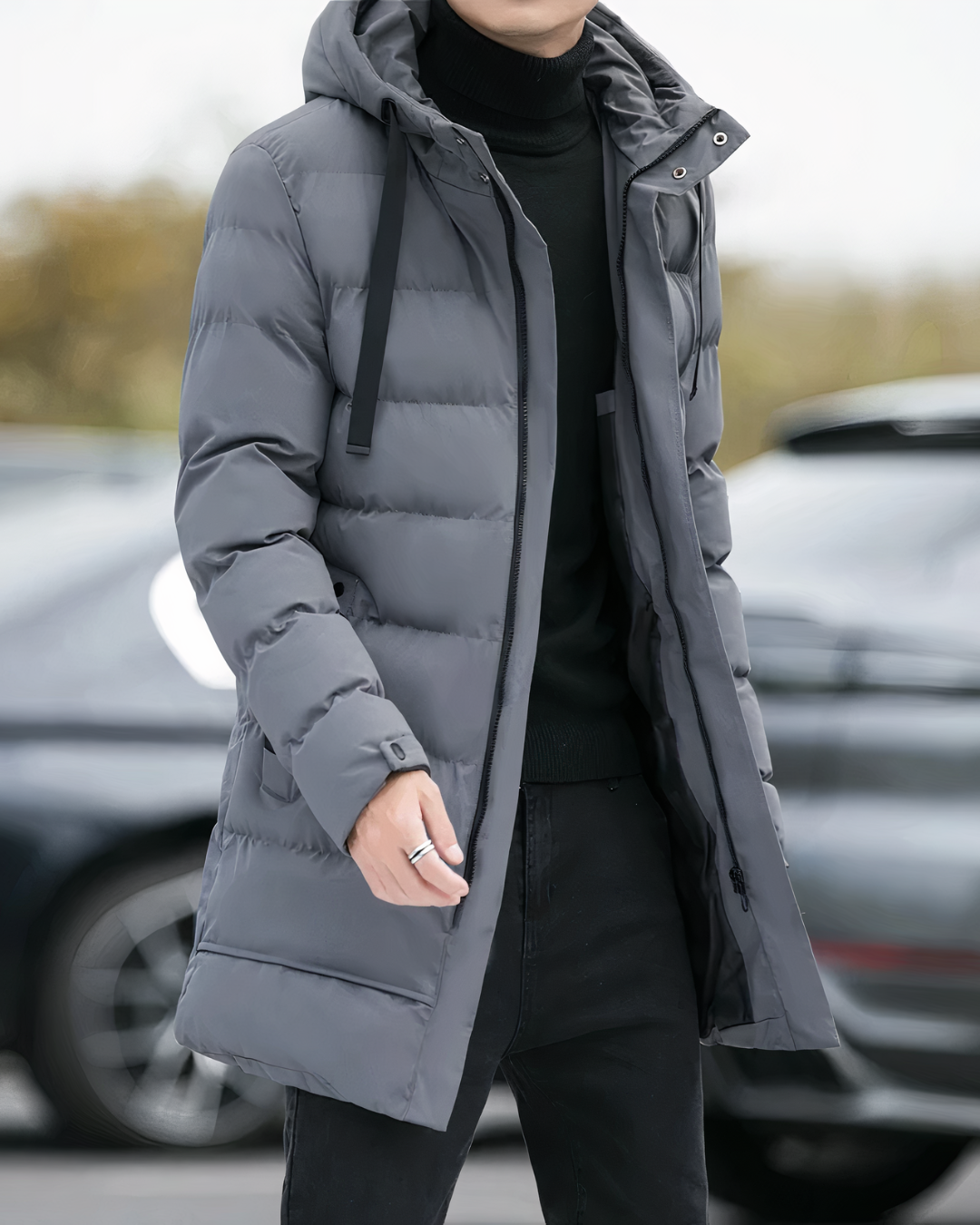 Maximo | Men's Parka Jacket Hooded Long Length