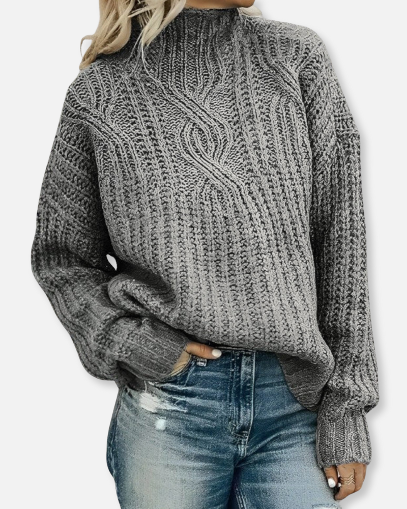 Hudson Chunky Knit Turtleneck – A Cozy Embrace of Warmth and Style