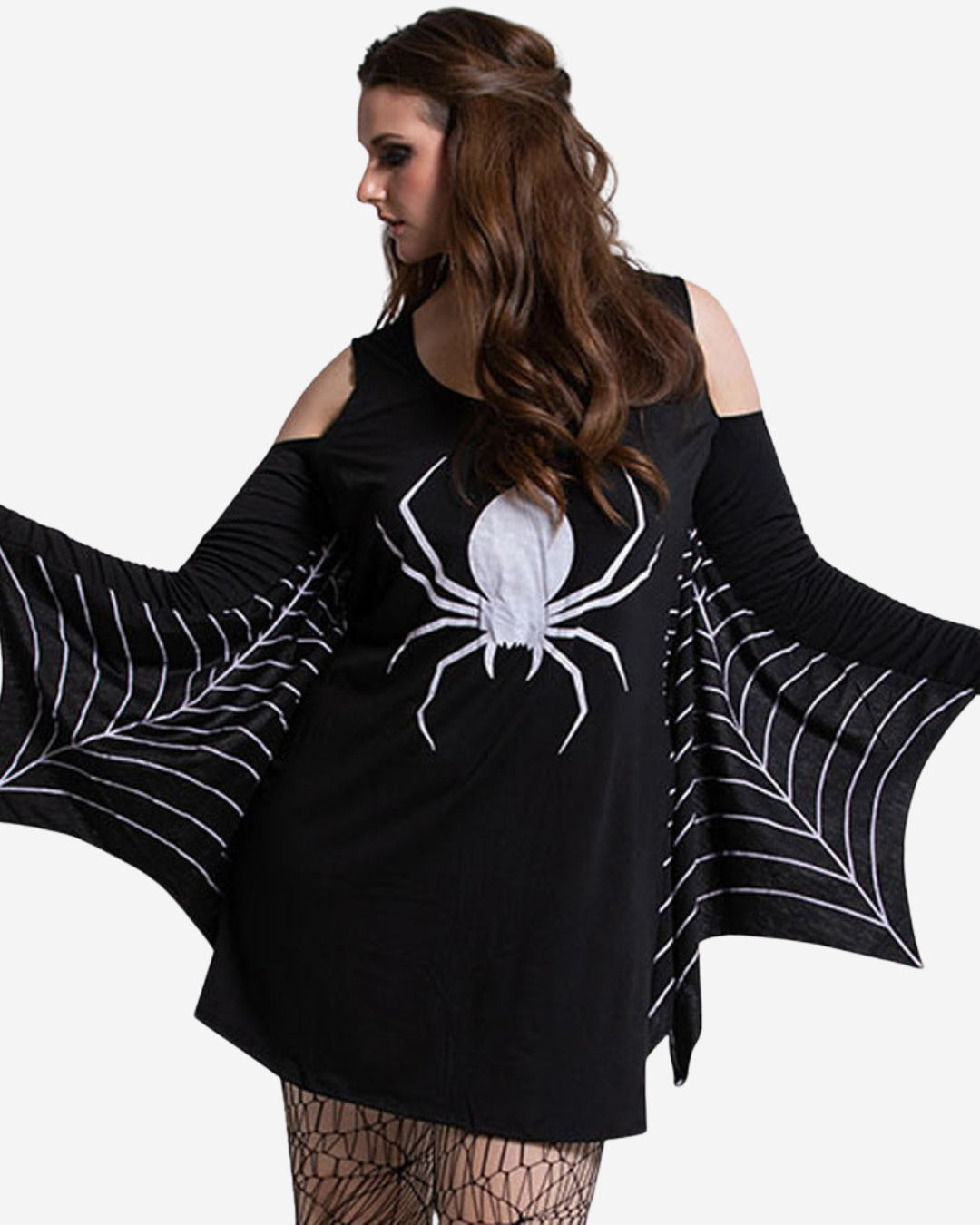 Lyca | Women's Spider Print Halloween Costume Dress