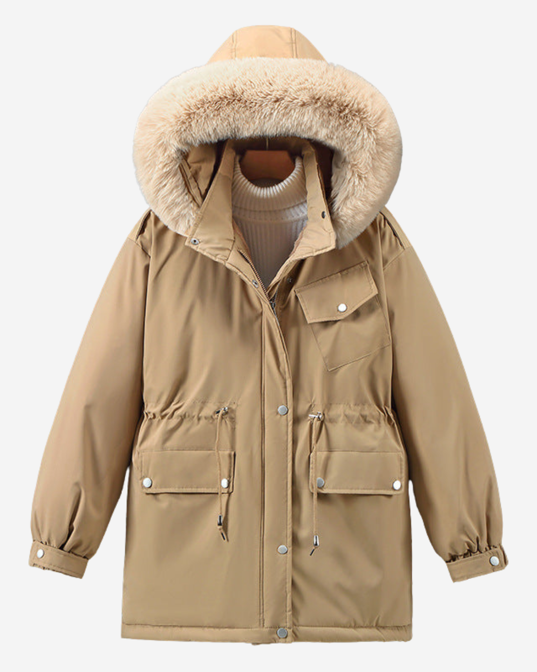 Victoria | Women's Parka Jacket Relaxed Fit with Detachable Faux Fur Hood