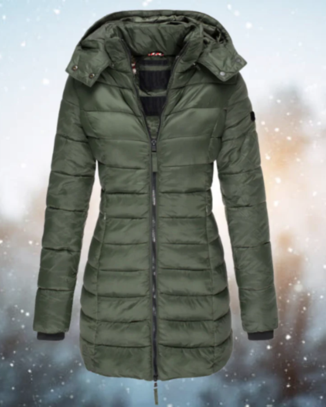 Gizelle | Women's Long Slim Fit Quilted Winter Jacket