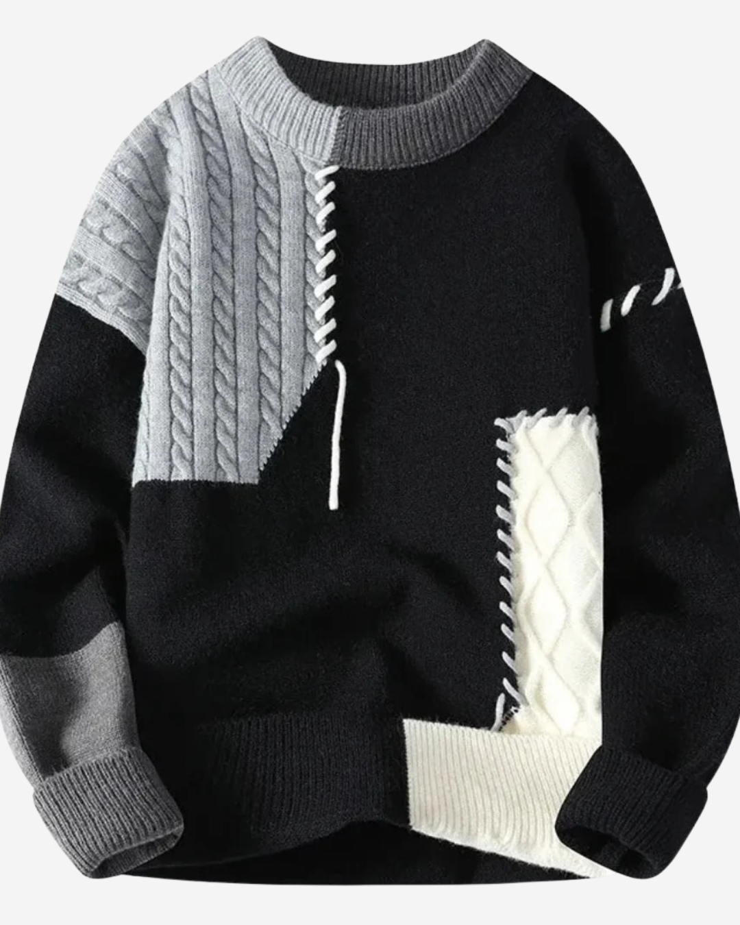 Jezrel | Men's Patchwork Vanguard Sweater