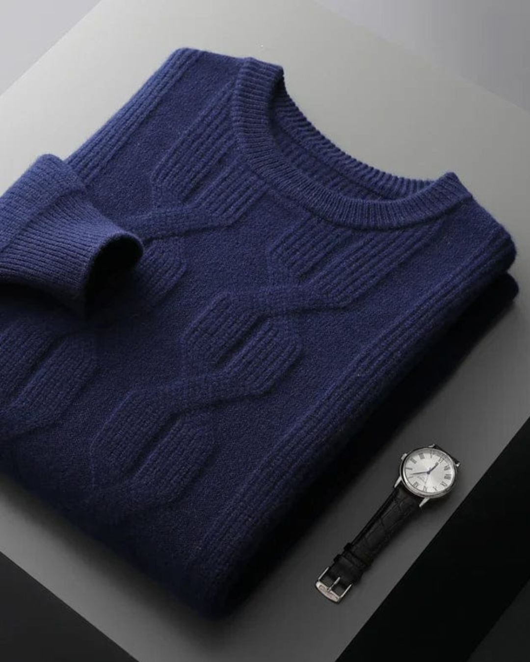 Carlito | Men's Cashmere Cable Knit Sweater