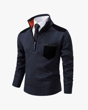 Monte Carlo | Men's Wool Half-Zip Sweater – Sophisticated Comfort & Timeless Appeal