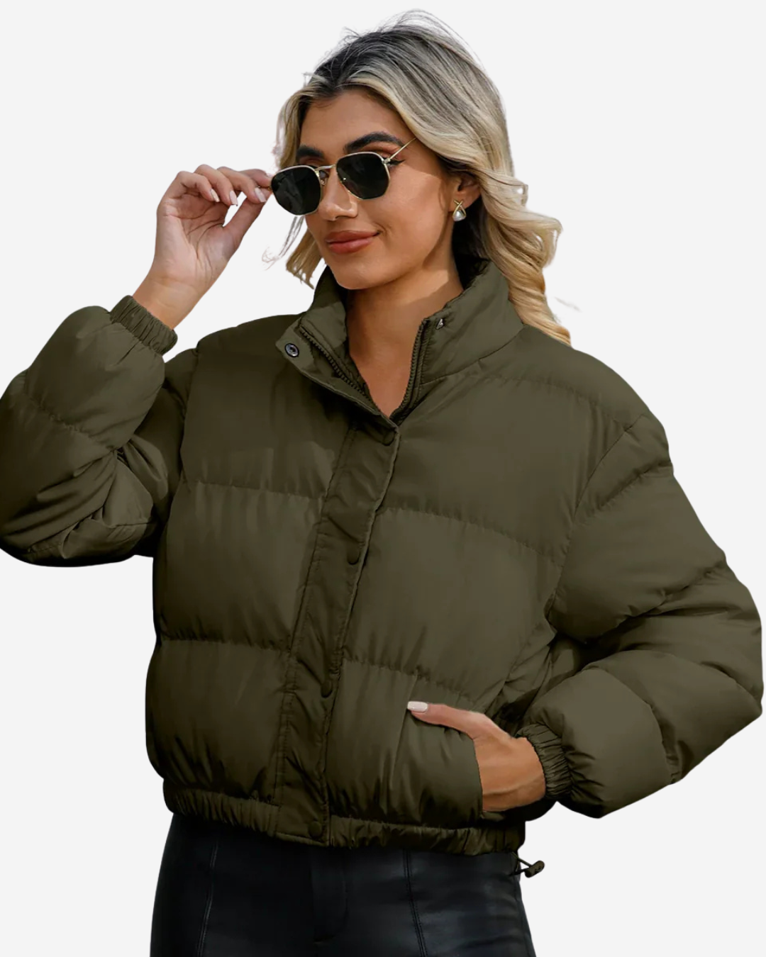 Prescilla | Women's Cropped Puffer Winter Jacket