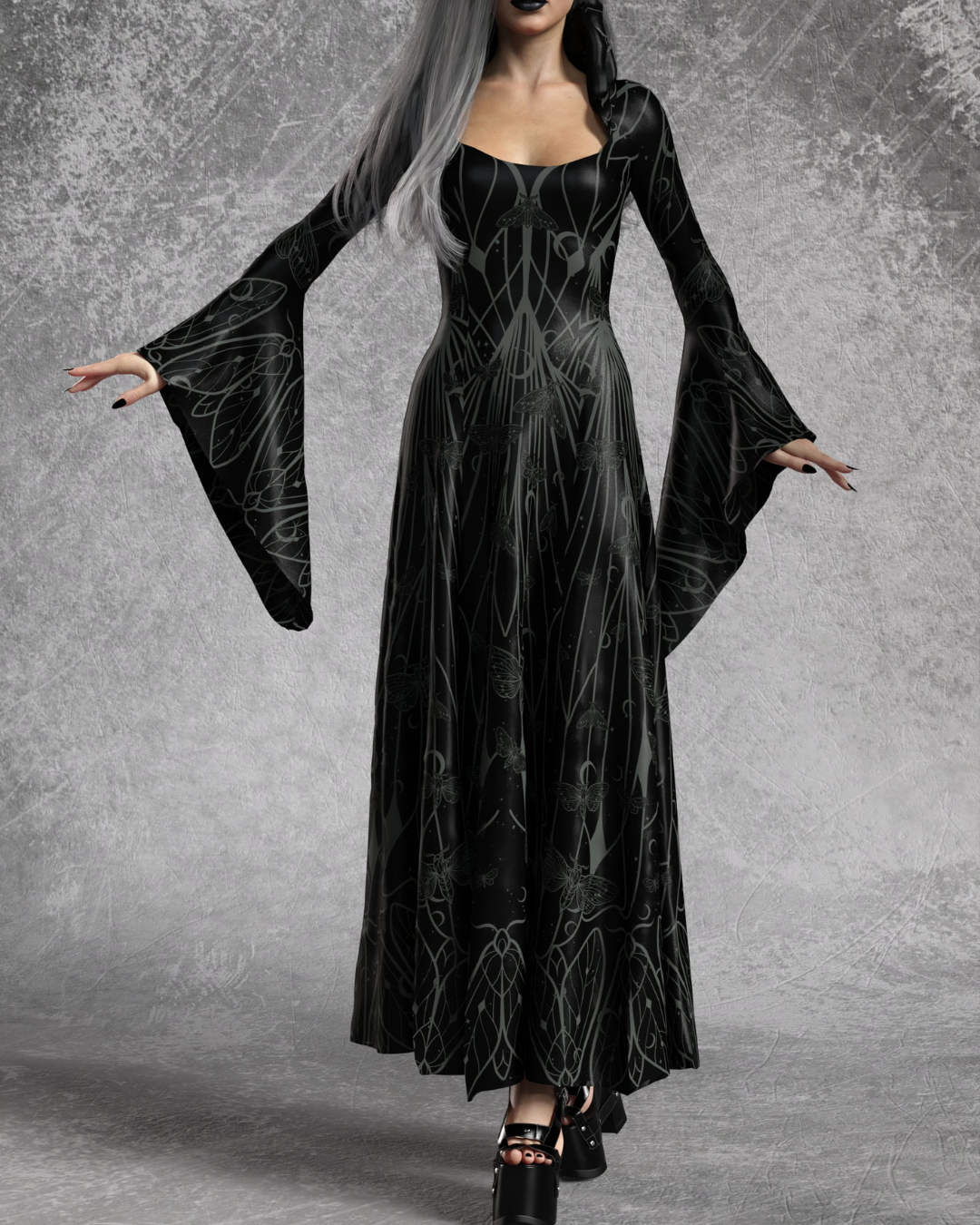 Loreta | Women's New Moon Witcher Halloween Long Dress