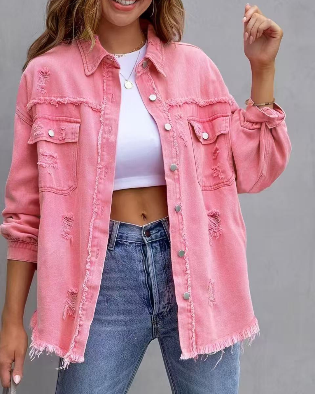 Georgia | Women's Oversized Denim Winter Jacket