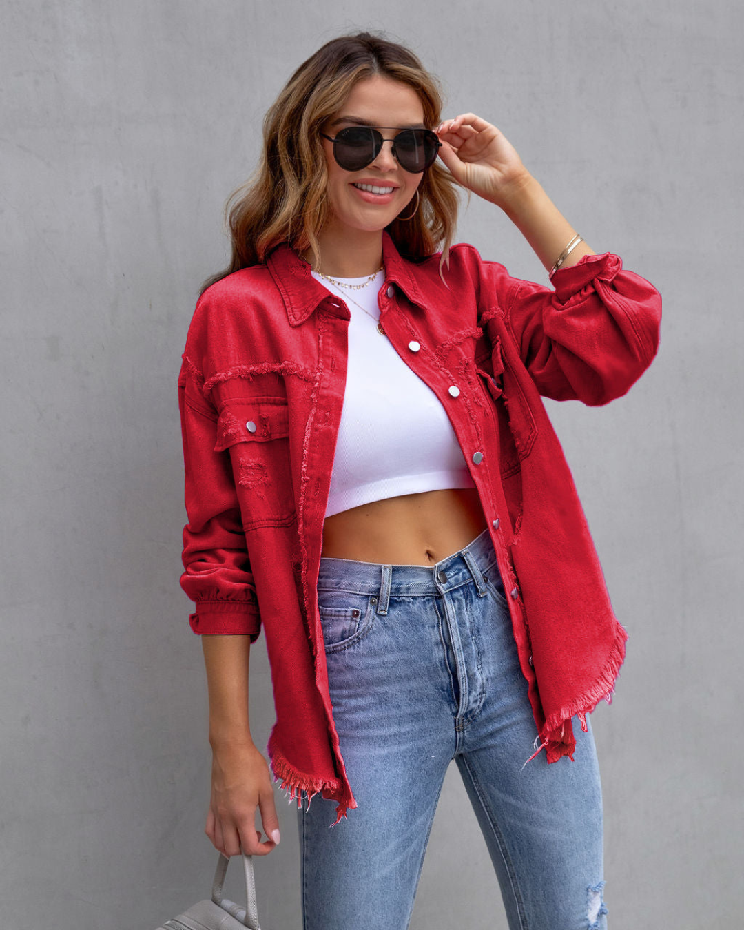 Jessie | Women's Mid Length Denim Winter Jacket