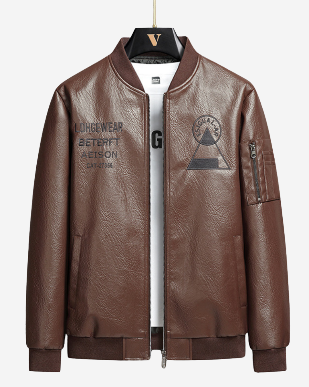 Joaquin | Men's Bomber Jacket Synthetic Leather Look