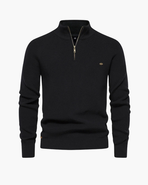 Crestwood Quarter-Zip Ribbed Sweater – Effortless Style & Ultimate Comfort