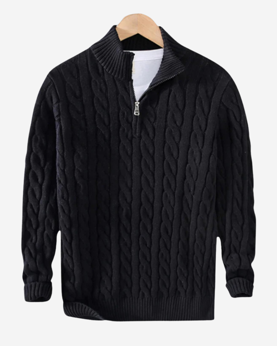 Sandro | Men's Half-Zip Cotton Sweater