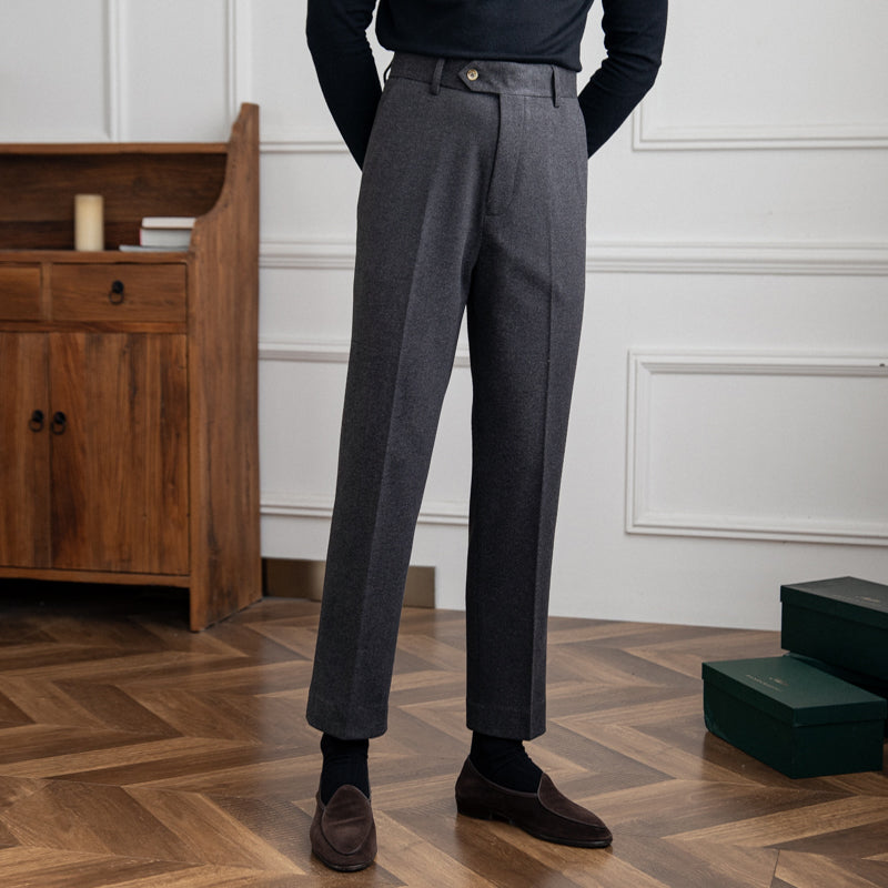 The Milan Commuter Thick Casual Trousers – Comfort & Style for the Modern Traveler