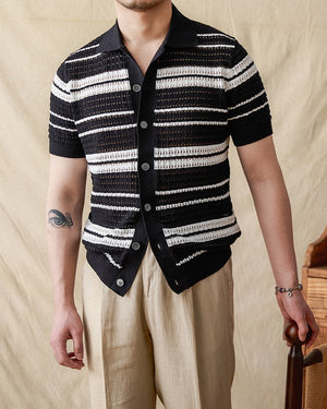 Savile Striped Cardigan – Timeless Sophistication & Ultimate Comfort