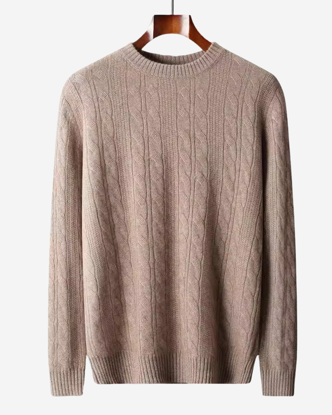 Elijah | Men's Mink Cashmere Knitted Sweater