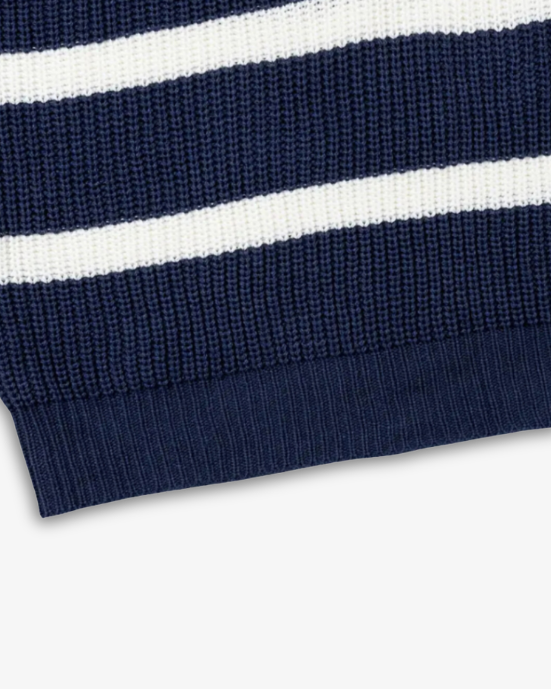 Bryan | Men's Striped Polo Zip Jumper