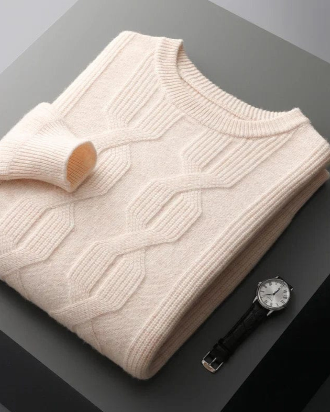 Carlito | Men's Cashmere Cable Knit Sweater