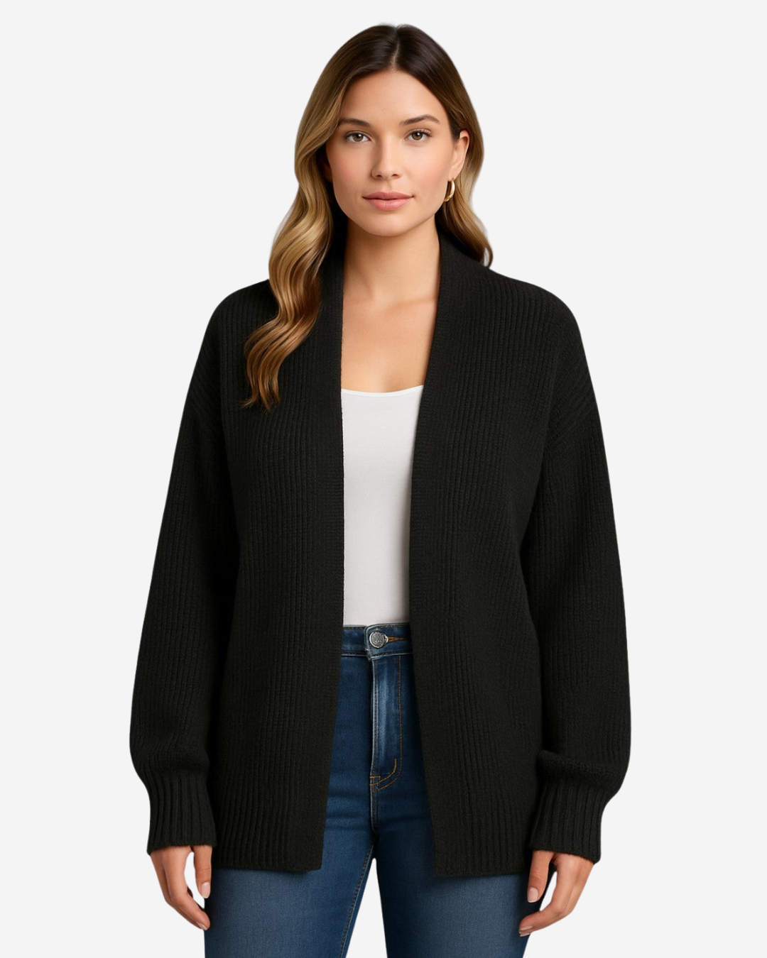Catriona | Women's Knitted Open Front Cardigan