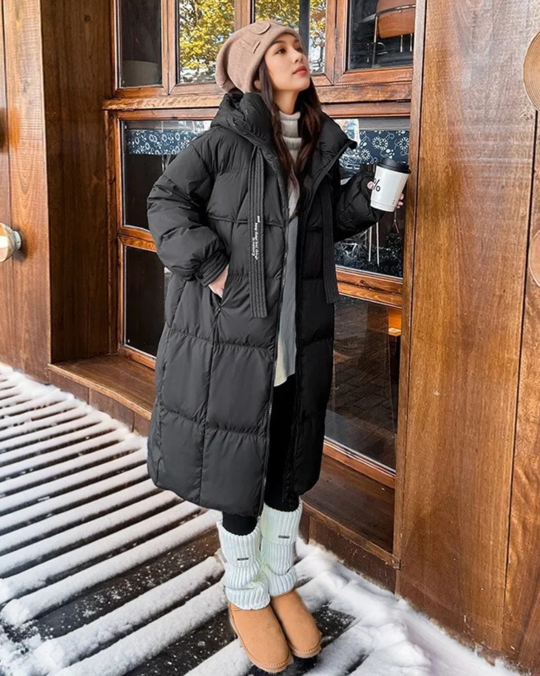 Vanessa | Women's Long Hooded Parka Jacket