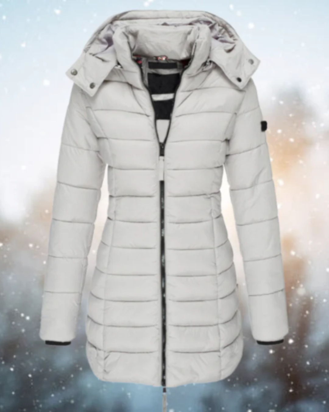 Gizelle | Women's Long Slim Fit Quilted Winter Jacket