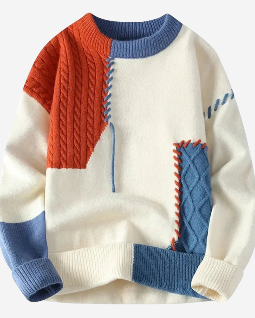 Jezrel | Men's Patchwork Vanguard Sweater