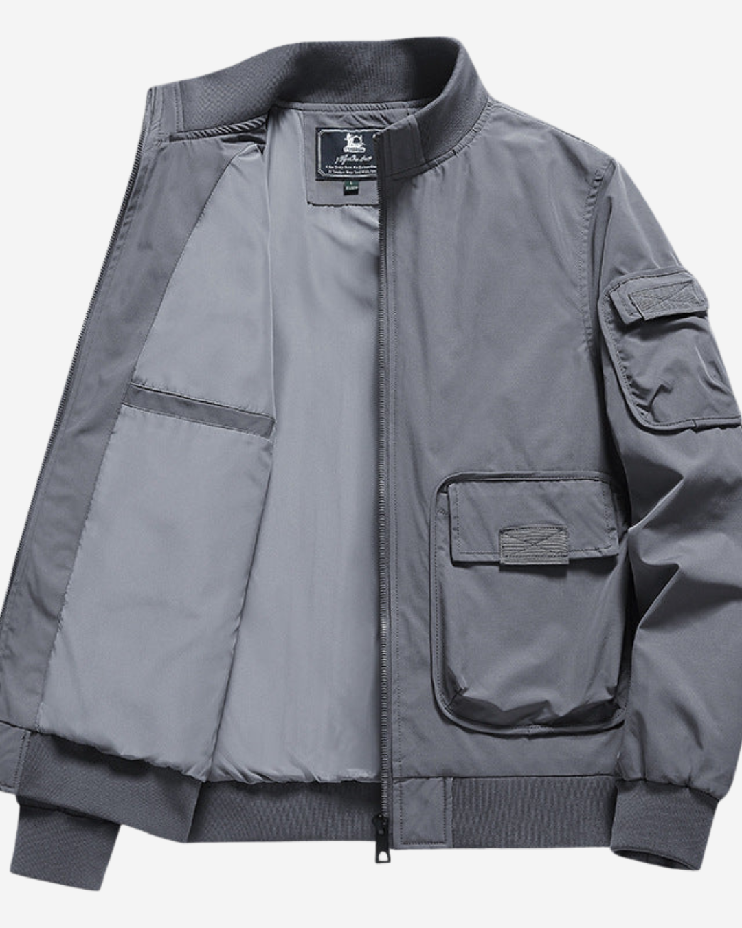 Andres | Men's Bomber Jacket Relaxed Fit with Patch Pockets