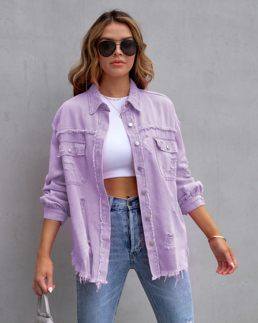 Letisha | Women's Oversized Distressed Winter Jacket